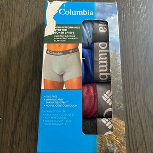 Columbia 4-pack high performance stretch boxer briefs size Large